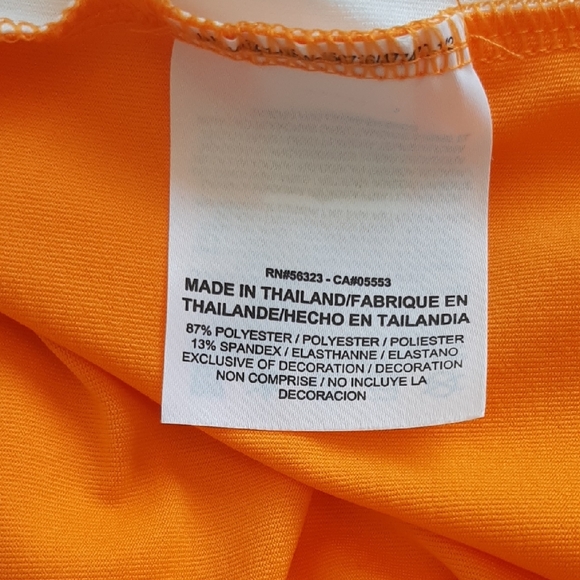 Nike Golf Men's Polo Shirt Size XL Orange And White - Picture 9 of 12